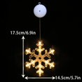 thumbnail image 3 of Christmas Window Decorations,Snowflake Christmas Window Lights with Suction Cup, Winter Snowflake Window Lights Decorations,Christmas LED Snowflake Santa Deer Hanging Sucker Lamp Window Decoration, 3 of 6