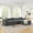 Grey, variant on 108'' Modular Sectional Sofa with L-Shape Chaise, Boneless Cloud Couch with Deep Seat, Sponge Compression Sofas No Assembly Required, Modern Sofa Fold-Out Sofa Bed,With Removable Backrest 