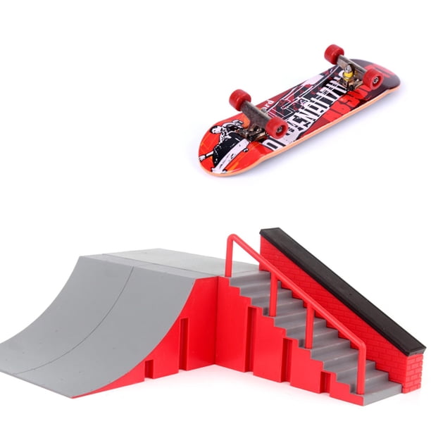 B Juego de piezas de rampa de Skate Park, multifuncional, para regalo creativo para niños