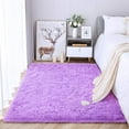 thumbnail image 7 of Softlife Ultra Soft Area Rugs, Fluffy Carpets for Bedroom Living Room Shaggy Floor Rug Home Decor Mats, 4' x 5.3' , Purple, 7 of 7