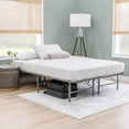 thumbnail image 3 of Linon Lowell Full Folding Platform Mattress Base in Grey Powder Coated Steel, 3 of 13