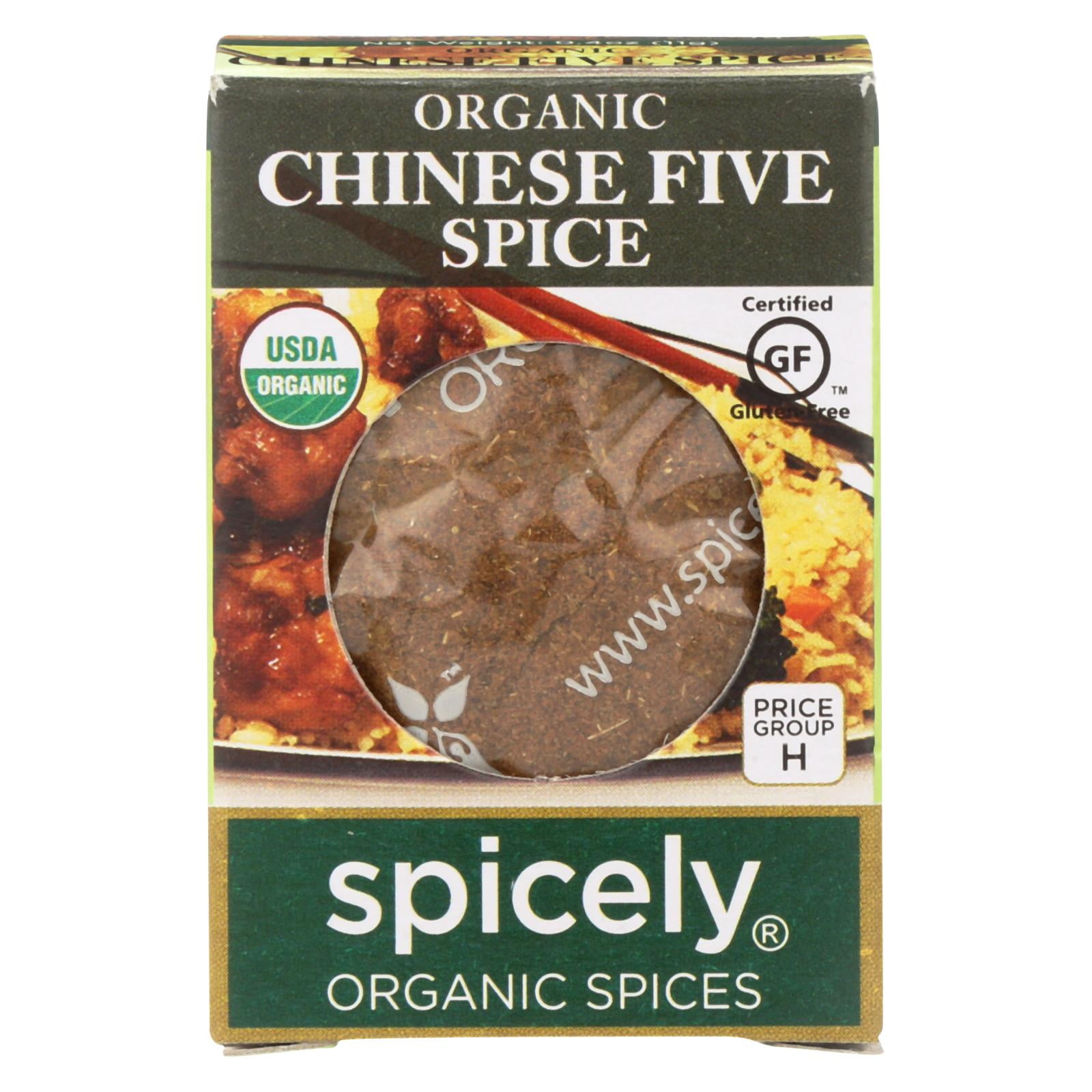 Spicely Organics Organic Chinese 5 Spice Seasoning Case of 6 0.4