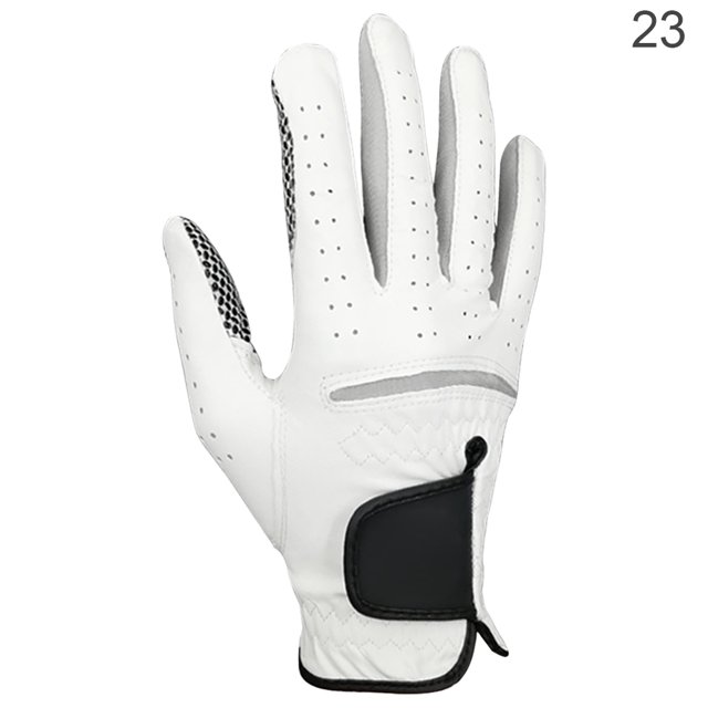 Toystoory 1 guante de Golf para hombre, manopla transpirable elástica de piel sintética antideslizante para deportes al aire libre Golf mano derecha 23 tamaño Toystoory OD001066-08
