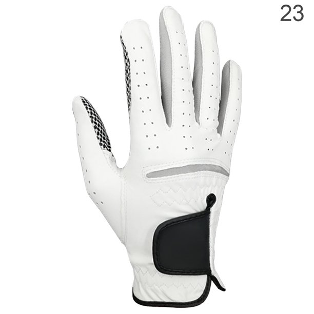 Naiovety 1 guante de Golf para hombre, manopla transpirable elástica de piel sintética antideslizante para deportes al aire libre Golf mano derecha 23 tamaño Naiovety OD001066-08
