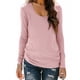 thumbnail image 3 of RKSTN Long Sleeve Shirts for Women Oversized Crewneck Slim Base Layer T Shirt Top Womens Casual Solid Plus Size Round Neck Loose Fits Comfy Cozy Basic Tee Shirt Fall Spring Clothes, 3 of 10