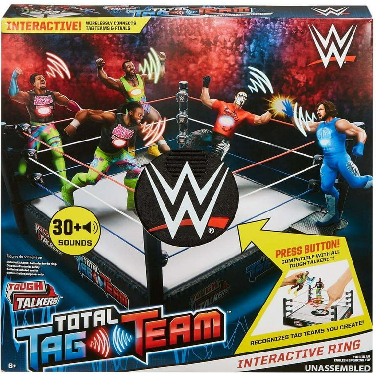 Wwe tough talkers total tag team interactive ring playset deals