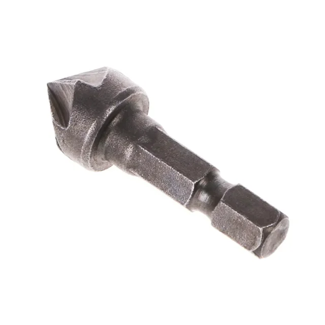 Herramienta de biselado de seis hojas, cuchillo de biselado con mango hexagonal, abridor de agujeros específico para carpintería, cuchillo de biselado de guía rápida