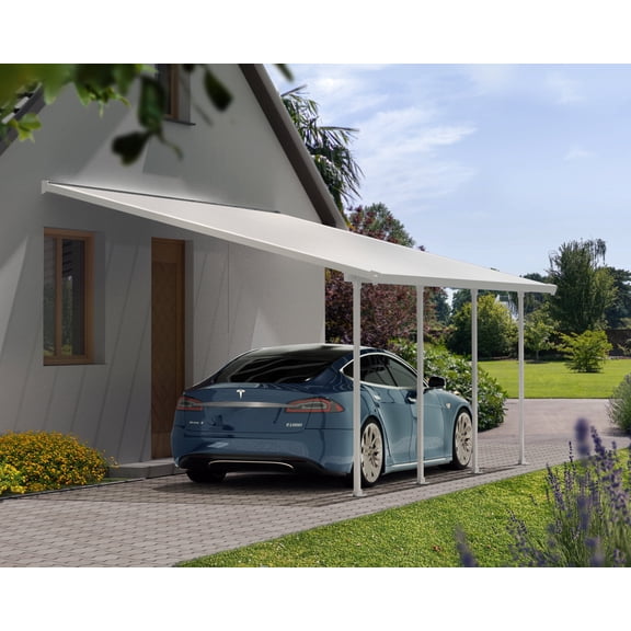 Palram - Canopia Feria Polycarbonate Carport 13' x 26', White