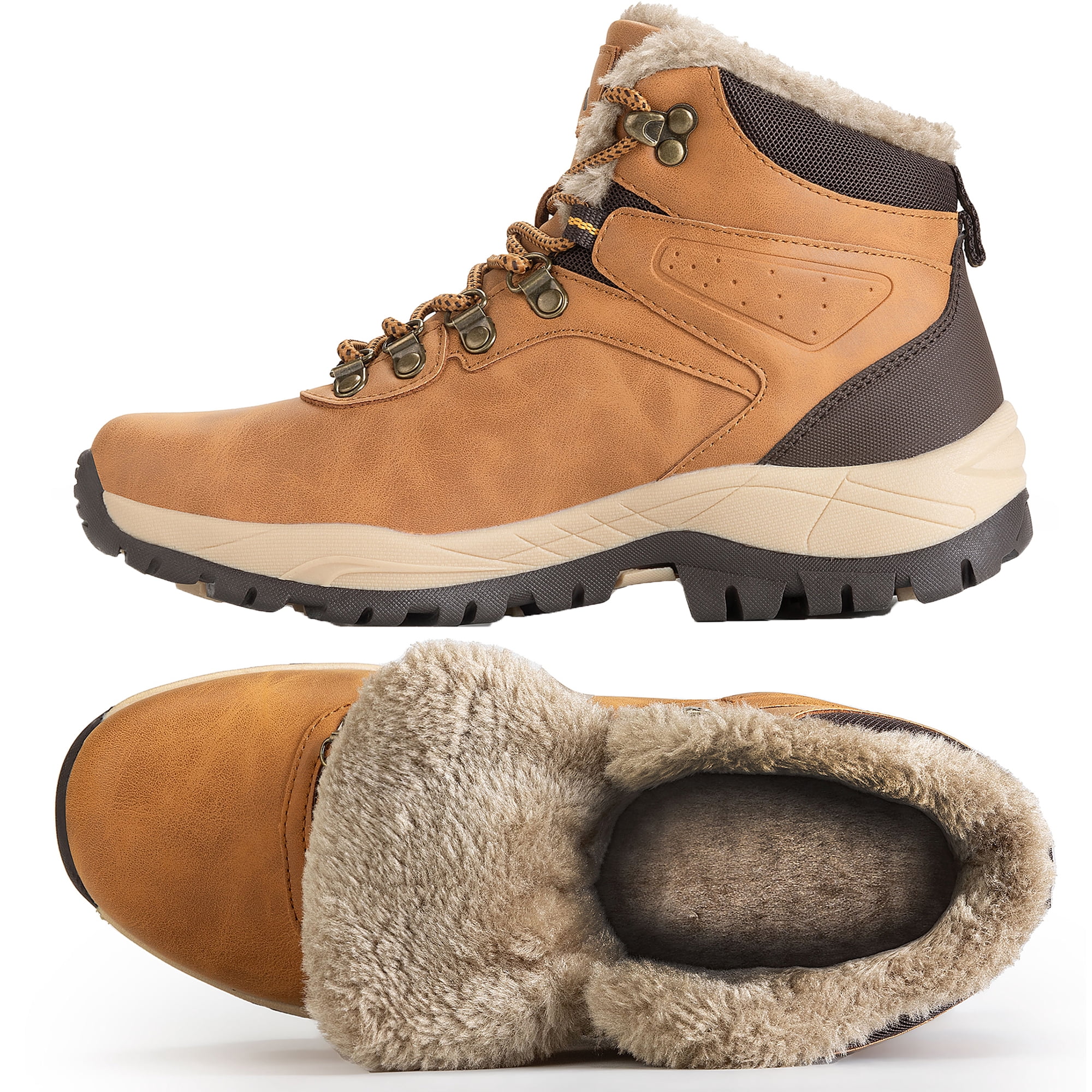 CC-Los Waterproof Winter Snow Boots for Women – Warm Outdoor Hiking Booties, Ladies' Work Shoes