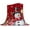 Christmas Snowman, variant on Christmas Super Soft Flannel Fleece Blanket, Xmas Poinsettia Snowman with Snowflakes Red Lightweight Blankets, Cozy Microfiber Plush Throw Blankets for Bed, Sofa, Couch, Travel, Camping, 40" x 50"