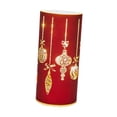 thumbnail image 1 of Decoración navideña, cilindro de cristal, linterna brillante, centro de mesa de fiesta rojo, luz nocturna de 2,7x6 pulgadas para decoración de patio,, 1 of 8
