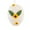 White, variant on Gaiwos Easter Egg Ornament 5 inches, Woven Easter Egg with Sunflower and Green Leaves, Artificial Eggs Easter Eggs Hanging Ornaments for Small Tree Basket Home Party Favor Supplies