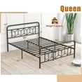 thumbnail image 3 of Costway Queen Size Bed Frame Mattress Foundation with Headboard 12.5" Under-bed Storage Black, 3 of 10