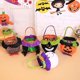 thumbnail image 3 of Bolso de Halloween Gran capacidad Resistente al desgarro Reutilizable Súper suave Lavable Embalaje de regalo Franela Fiesta de Halloween Bruja Calabaza Gato negro Caramelo fantasma, 3 of 5