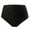 Black, variant on Elainilye Fashion Bikini Bottoms for Women Solid Color Swimming Trunks High Waist Briefs Swimming Trunks,Black