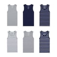 thumbnail image 3 of Buyless Fashion Boys Scoop Neck Tagless Undershirts Soft Cotton Tank Top  (6 Pack)  13-14, 3 of 7