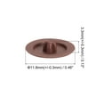 thumbnail image 2 of Screw Cap Covers, 120 Pack 11.8x3.3mm Plastic Screw Decoration Cover, Coffee, 2 of 5
