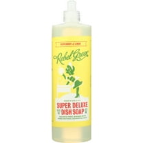 Rebel Green: Dish Soap Peppermint Lemon, 16 Oz