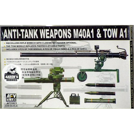 Track Links Afv Club - Models 1/35 M40A1 & TOW A1 Anti-Tank Weapons, Plastic Model Kit By AFV Club