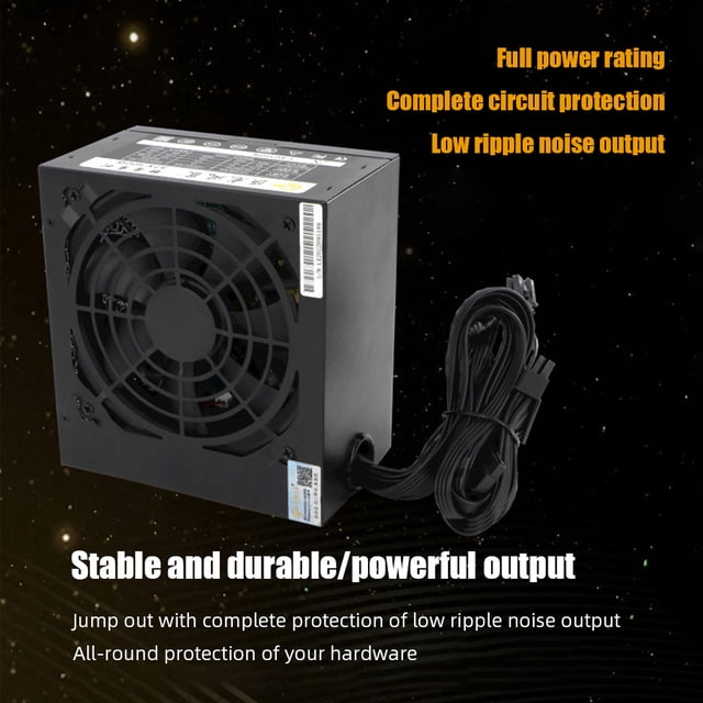 Módulo de Fuente de Alimentación Wdftyju 600W para PC de Juegos 2-6Sata