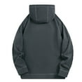 thumbnail image 2 of ZUKMRJPC Mens Fleece Hooded Sweatshirt Fall Winter Full Zip Thickened Warm Jackets Casual Long Sleeve Drawstring Hoodies with Pockets, 2 of 5