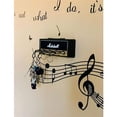 thumbnail image 2 of Keychain Wall Mount Jack Holder 2.0 JCM800 Guitar Key Hanger Hook Keychain Home Mount with 4 Key Rings Keychain Holder Set Black, 2 of 4