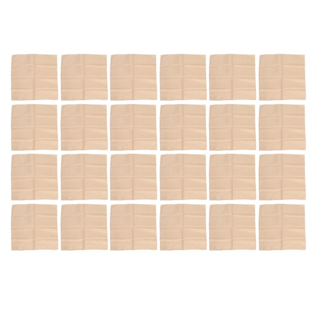 24 servilletas de satén cuadradas de 17 x 17 pulgadas, suaves y brillantes, delicadas servilletas de mesa para bodas, fiestas, ceremonias, color dorado