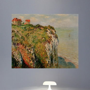 Wallhogs Monet Cliff at Dieppe (1882) Poster Wall Mural