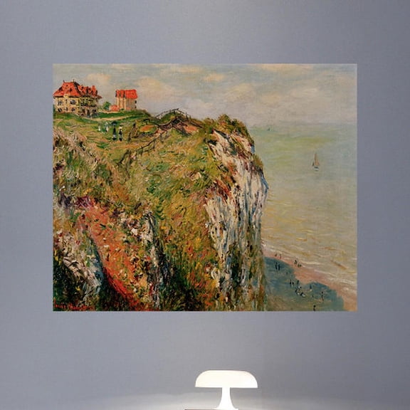 Wallhogs Monet Cliff at Dieppe (1882) Poster Wall Mural