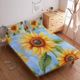 thumbnail image 2 of 2/3pcs Sunflower Fitted Sheet Set Children Adult Soft Cozy Bedding Set with Pillowcase,Queen (60"x80"), 2 of 5