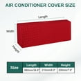 thumbnail image 2 of Uxcell Air Conditioner Cover Indoor AC Cover Knitted Dustproof Dust Covers for Wall Mount Split Air Conditioner Red 34.6", 2 of 6