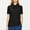 Black, variant on Fengqque Women's Plus Size Polos Golf Shirts Short Sleeve Collared Shirt Quick Dry Tennis Work Athletic Tops Orange M(M)