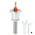 thumbnail image 2 of Taper Hole Countersink Drill Bit, Silver Limit Taper Countersink Drill Bit Stable Great Chip Removal  For Home Decorating, 2 of 8