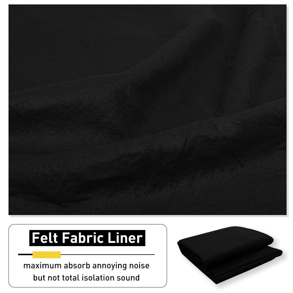 NICETOWN 100% Blackout Curtains for Bedroom, 3 Layers Noise Canceling Thermal Insulated Grommet Drapes, Inside Detachable Felt Liner Curtains, Grey, 52"x72", 2 Panels