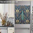 thumbnail image 3 of Yayeee Magnetic Dishwasher Cover for The Front Decoration Home Kitchen Machine Sticker Protector, Navy Blue Peacock Pattern, 3 of 6