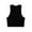 Black A, variant on WRKEKC Womens Sleeveless Tank Top Casual Solid Color Crew Neck Ribbed Knit Crop Top for Workouts and Active Wear