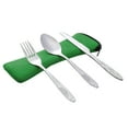 thumbnail image 5 of RuiJiao Portable Utensils Set with Case,Reusable Office Flatware Set,Healthy Travel Cutlery Set 3 PCs Stainless Steel Fork, Spoon,Knife Cutlery Ideal for Travel, Lunch Box and Camping, 5 of 5