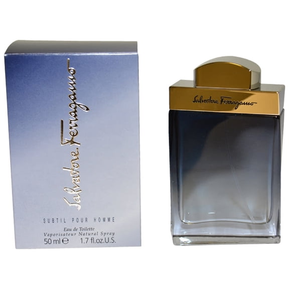 Salvatore Ferragamo Subtil Eau De Toilette Spray, Cologne for Men, 1.7 Oz