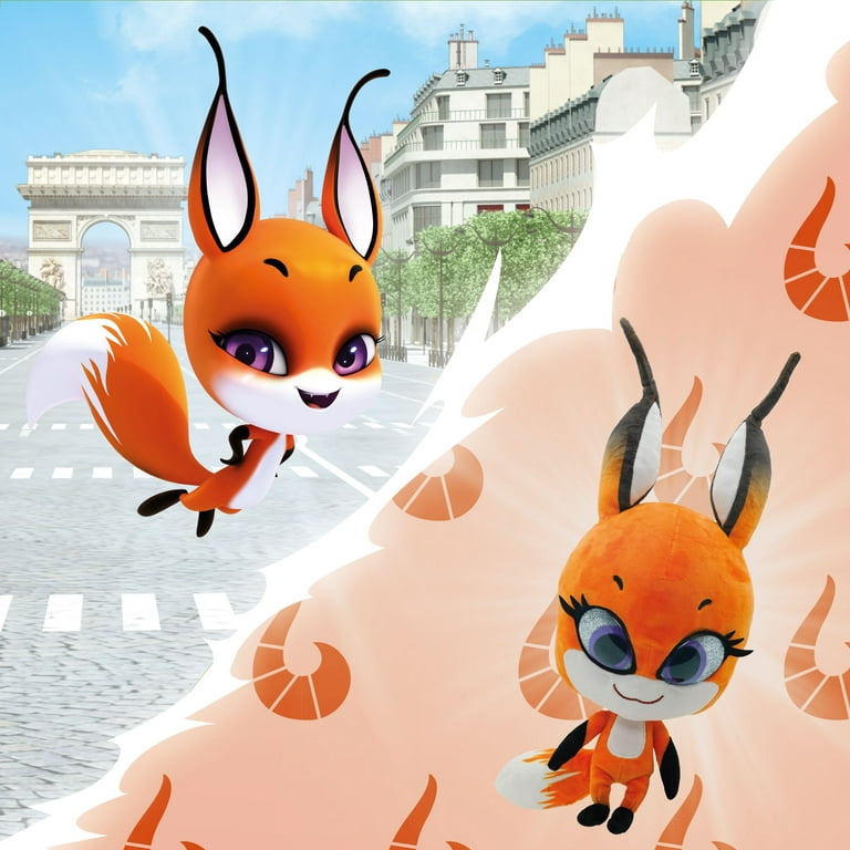 Miraculous Ladybug - Kwami Mon AMI Plagg, 9-Inch Cat Plush Toys for Kids, Super
