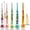 🍒 color_New#36, variant on Resin Crochet Hook Set, Floral Inlaid Ergonomic , Polished Metal Tips, for Knitting and Crocheting, Ideal for Art Crafters