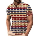 thumbnail image 2 of IROINNID Big and Tall T Shirts for Men, Indenpence Day Lightweight Thin Basic V-Neck Botton Tops for Men, 2 of 7