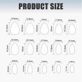 thumbnail image 3 of Press on Nail Almond Shaped Fake Nail Glossy Stick on Nail Natural Full Cover False Nail Acrylic Glues on Nail for Women, 3 of 4