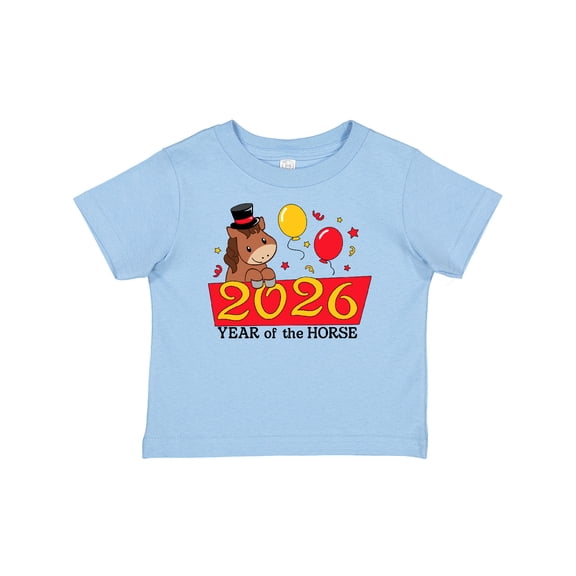 Inktastic 2026 Year of the Horse Cute Horse Boys or Girls Baby T-Shirt