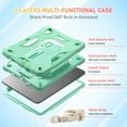 thumbnail image 3 of Allytechgrou Rugged Case for Apple Air 11 Inch M3 M2 2025 2024, Heavy Duty Shockproof Kickstand Handle Design with Shoulder Strap Kids Friendly Drop Protection Case for iPad Air 11", Mintgreen, 3 of 5