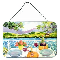 Carolines Treasures 6139DS812 Afternoon of Grape Delights Wine Wall or Door Hanging Prints  8x12 multicolor