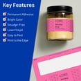 thumbnail image 3 of Avery Printable Rectangle Labels, Bright Pink, 2.5" x 7", 30ct, 3 of 11