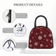 thumbnail image 4 of Disketp Romantic white snowflakes Bolsa Térmica para Almuerzo, Lonchera con Abertura Amplia y Gran Capacidad, Organizador Reutilizable para Mujeres, Hombres y Adultos, 4 of 6