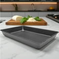 thumbnail image 5 of Mainstays 10.5 in x 15.4 in Nonstick Steel Lasagna Pan, Rectangle Baking Pan, Gray, 5 of 12