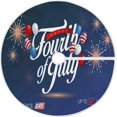 thumbnail image 1 of FMSHPON American Flag Tree Skirt Independence Day Xmas Christmas Tree Skirt Stand Mat for Holiday Party Decoration Indoor Outdoor 36 inches, 1 of 6
