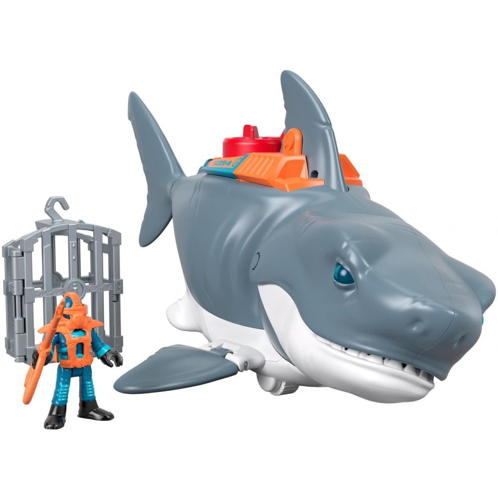 Imaginext Mega Bite Shark Figure with Chomping Action Playset Walmart